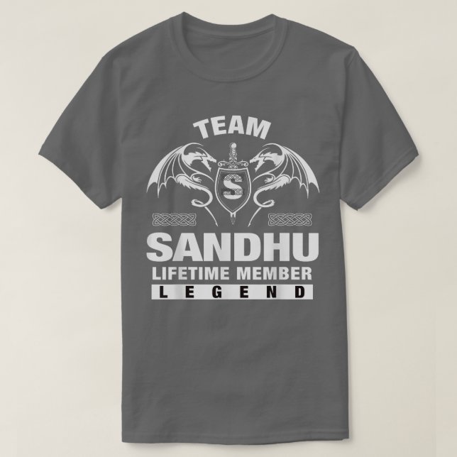 Camiseta Regalos para miembros de la SANDHU durante toda la (Diseño del anverso)