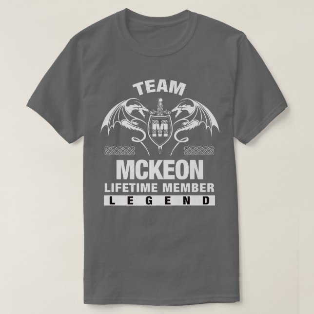 Camiseta Regalos para miembros de la vida de MCKEON del equ (Diseño del anverso)