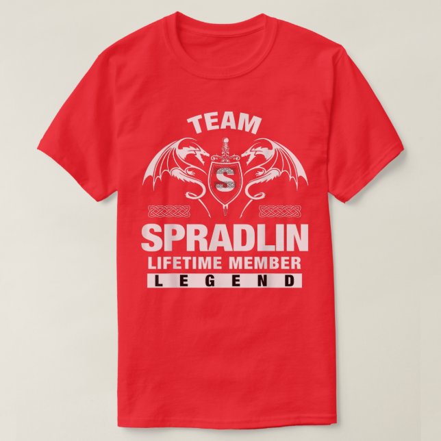 Camiseta Regalos para miembros de la vida de SPRADLIN del e (Diseño del anverso)