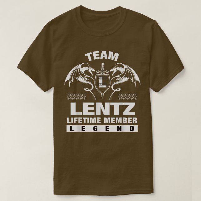 Camiseta Regalos para miembros de Team LENTZ Lifetime (Diseño del anverso)