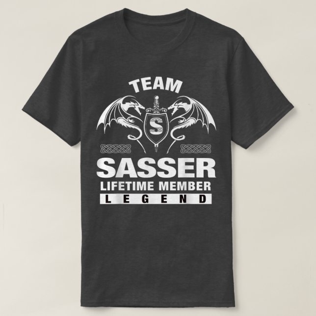 Camiseta Regalos para miembros de Team SASSER de por vida  (Diseño del anverso)
