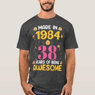 Camiseta Regalos para mujeres de 38 años de edad: 38 años d