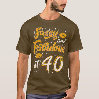 Camiseta Regalos para mujeres de 40 años y fabulosos desde