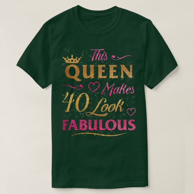 Camiseta Regalos para mujeres de 40 años y fabulosos desde  (Diseño del anverso)