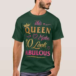 Camiseta Regalos para mujeres de 40 años y fabulosos desde