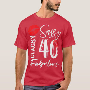Camiseta Regalos para mujeres de 40 años y fabulosos desde