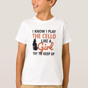 Camiseta Regalos Para Mujeres De Cello Player  Chica Cello 