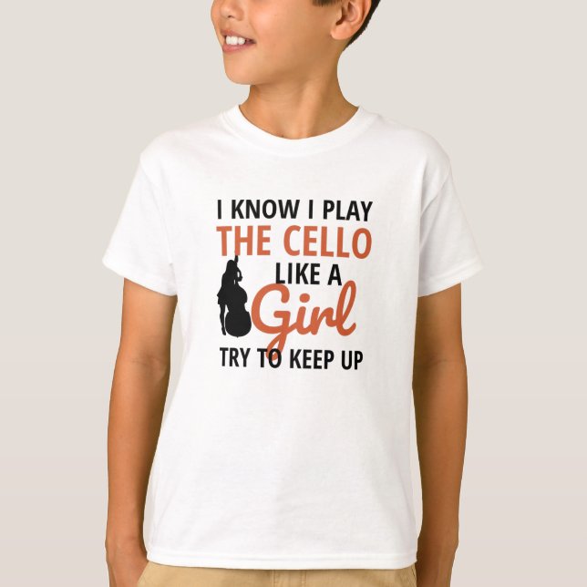 Camiseta Regalos Para Mujeres De Cello Player| Chica Cello  (Anverso)