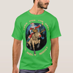 Camiseta Regalos para mujeres divertido Navidad cerveza par
