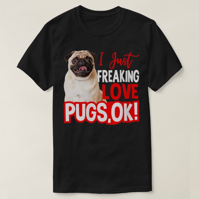 Camiseta Regalos para mujeres Pug Lovers (Diseño del anverso)