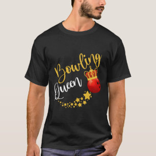 Camiseta Regalos para mujeres reina de bolos de bolera