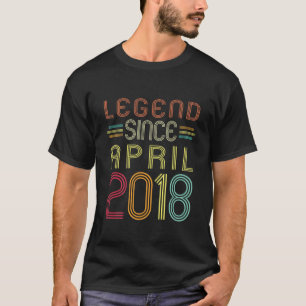 Camiseta Regalos para niños de 4 años - Leyenda desde abril