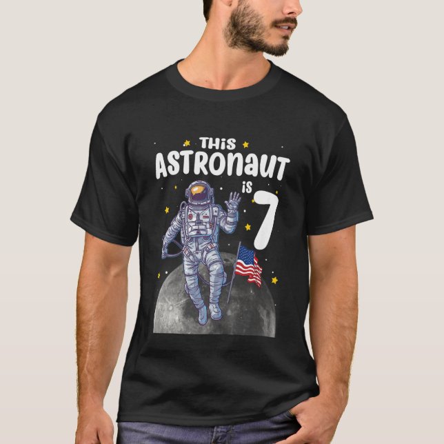 Camiseta Regalos para niños de 7 años Este astronauta tiene (Anverso)