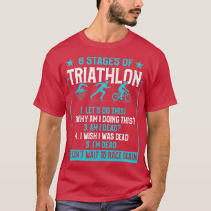 Camiseta Regalos Para Triatletas 6 Etapas De Triatlón