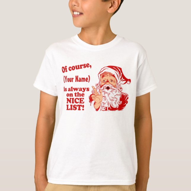 Camiseta Regalos personalizados del navidad (Anverso)