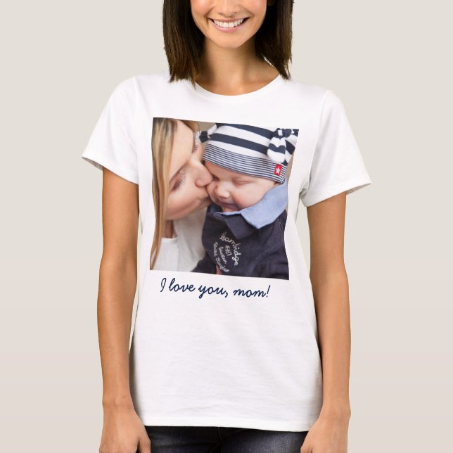 Camiseta Regalos Personalizados Para Mamá Añade Tu Foto Y T (Anverso)