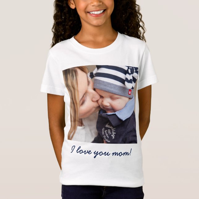 Camiseta Regalos Personalizados Para Mamá Añade Tu Foto Y T (Anverso)