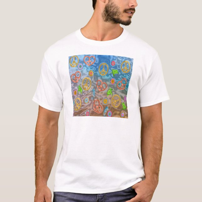 Camiseta Regalos Retro 60 Pacíficos de ropa de vida oceánic (Anverso)