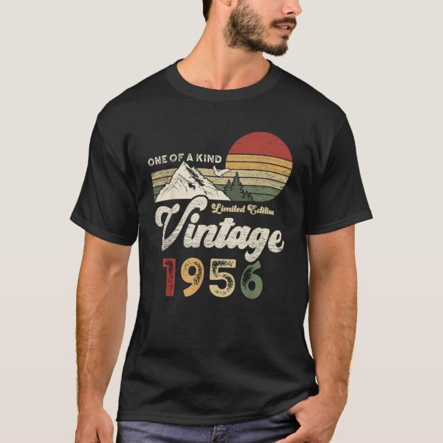 Camiseta Regalos Retro 70 de 1956 de 70 años de edad hechos (Anverso)