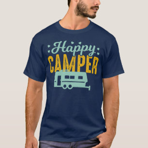 Camiseta Regalos retro de autocaravana para campistas felic