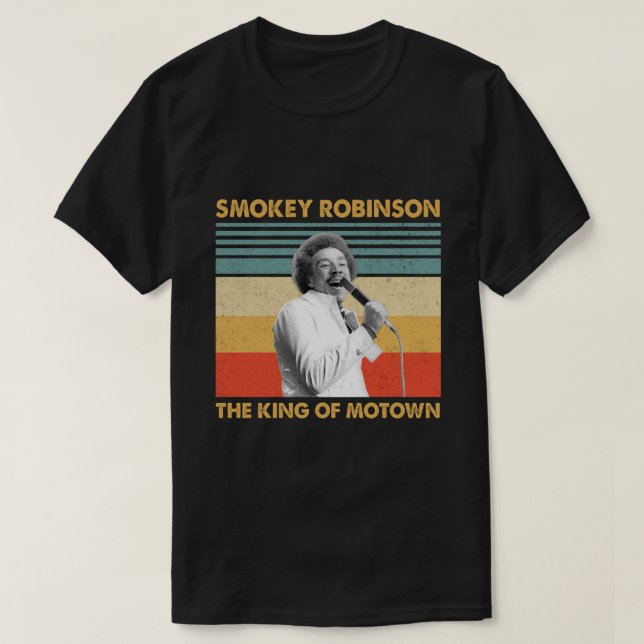 Camiseta Regalos Retro Robinson Smokey El Rey De Motown (Diseño del anverso)