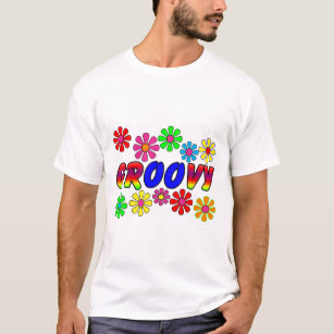 Camiseta Regalos retros del flower power de los años 70