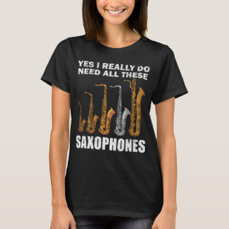 Camiseta Regalos saxofonistas Regalos De Música De Jazz A M