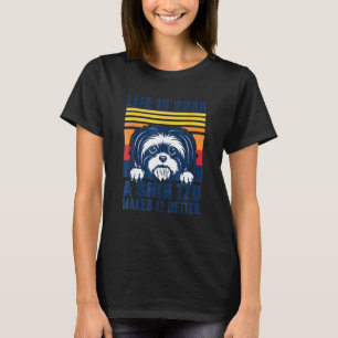 Camiseta Regalos Shih Tzu Para Hombres Mujeres Chitzu Perro
