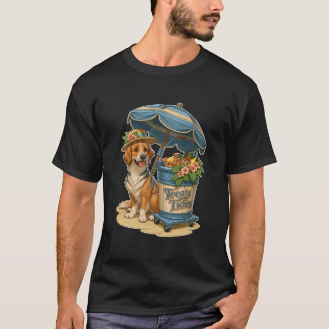 Camiseta Regalos Sobre Mareas Playa Perro Verano (Anverso)