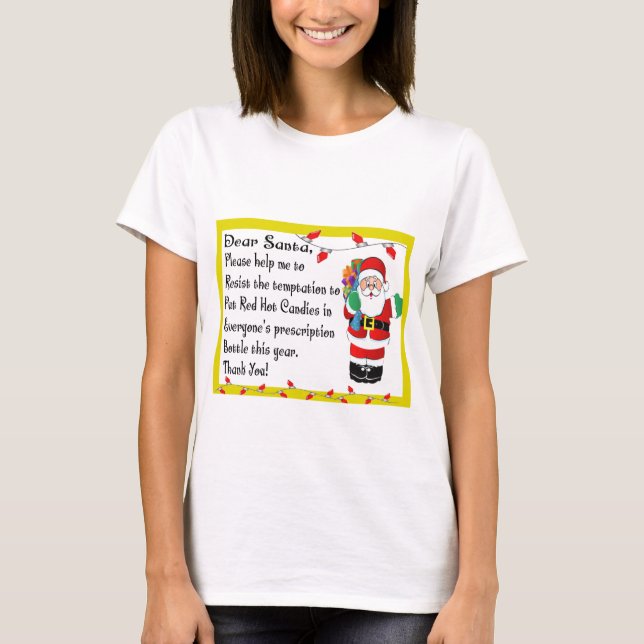 Camiseta Regalos temáticos del navidad divertido del (Anverso)