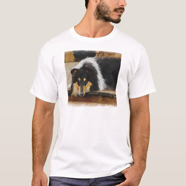 Camiseta Regalos Tri-Color Rough Collie (Anverso)