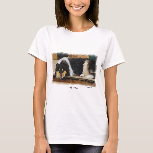 Camiseta Regalos Tri-Color Rough Collie (Anverso)