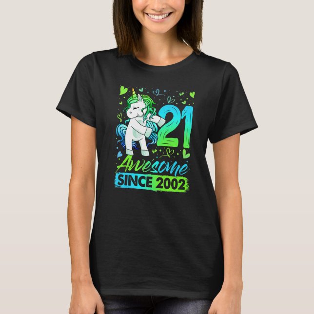 Camiseta Regalos Unicornios de 21 años de antigüedad (Anverso)