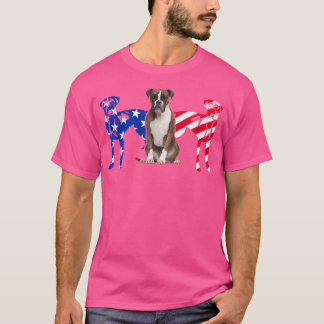 Camiseta Regalos únicos de la bandera estadounidense de box