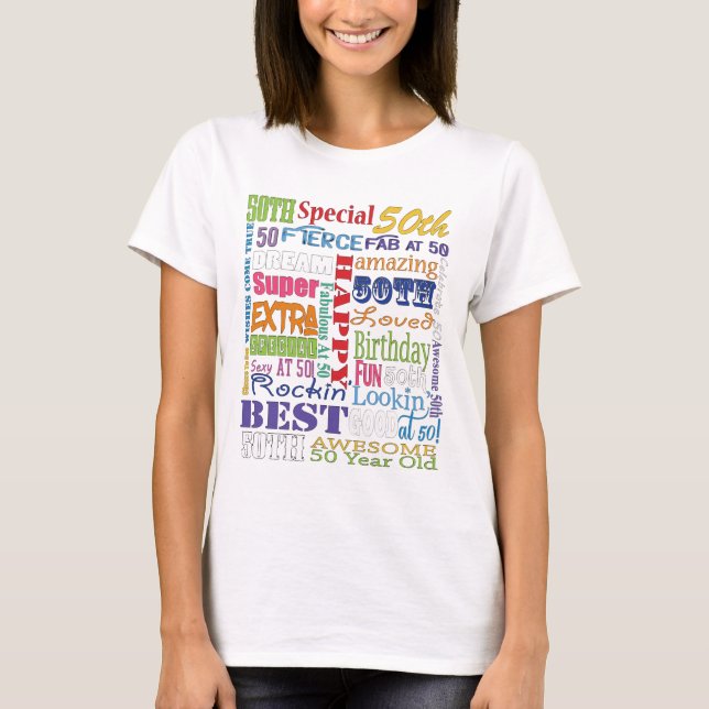 Camiseta Regalos Únicos Y Especiales De Fiesta De 50 Años (Anverso)
