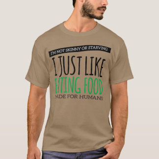 Camiseta Regalos veganos para su comida humana vegetariana 