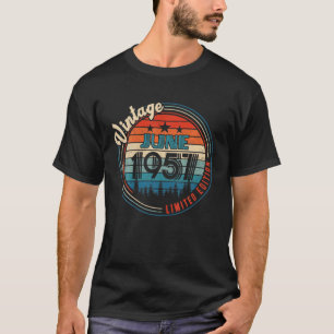 Camiseta Regalos Vintage De Junio De 1957 De Cumpleaños De 