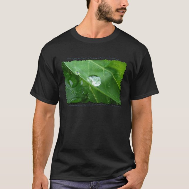 Camiseta Regalos y engranajes para la CONSERVACIÓN DE AGUA  (Anverso)