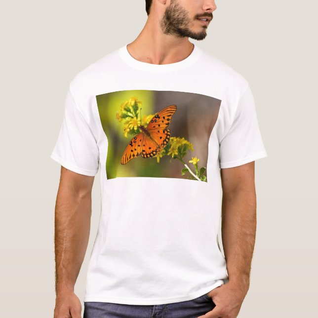 Camiseta Regalos y ropa de mariposa del Golfo de Fritillary (Anverso)