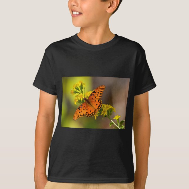 Camiseta Regalos y ropa de mariposa del Golfo de Fritillary (Anverso)