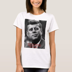 Camiseta Regalos y tarjeta de citas sabias de JFK "No perdo