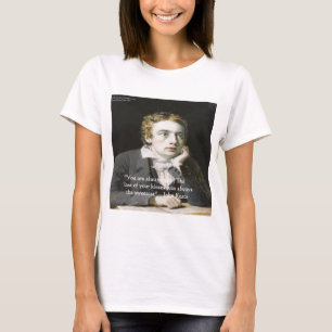 Camiseta Regalos y tarjetas de citas de amor de John Keats 