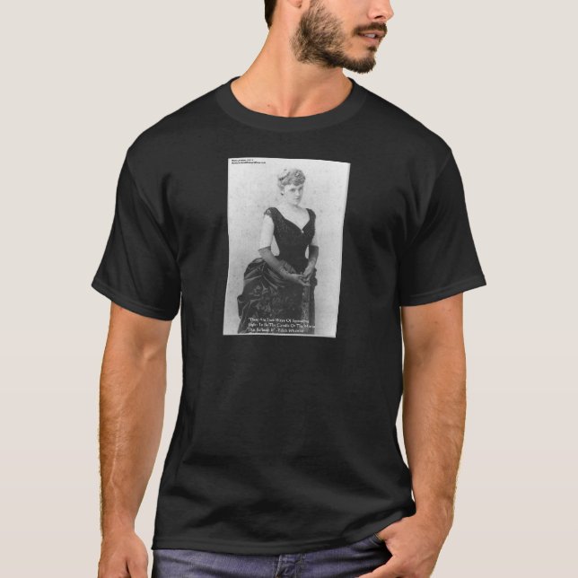 Camiseta Regalos y tarjetas de citas de Edith Wharton "Difu (Anverso)