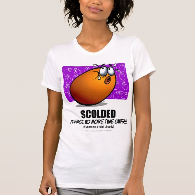 Camiseta REGAÑADO - naranja (Anverso)