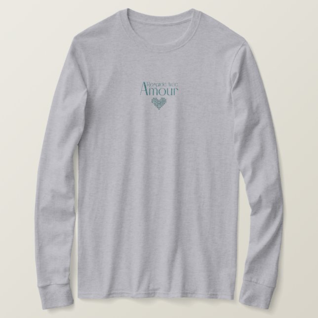 Camiseta Regarde Avec Amour (Anverso del diseño)