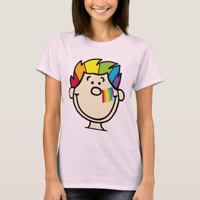 Camiseta Regenbogengesicht (Anverso)