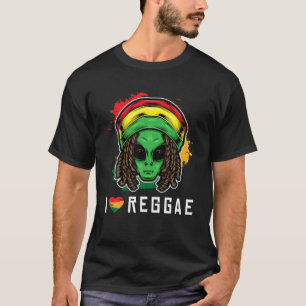 Camiseta Reggae Alien Rastafari Dreadlocks Reggaeton Jamaic