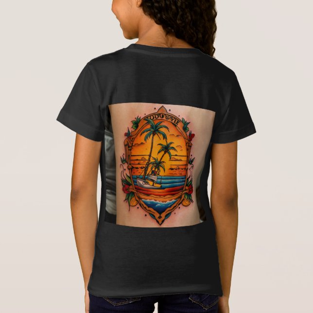 Camiseta Reggae Beach Tattoo Fusion (Reverso)