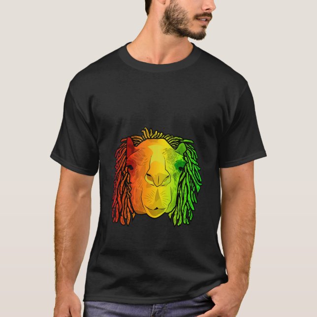 Camiseta Reggae Cool Camel Dreadlocks Rasta Dreads Rastafar (Anverso)