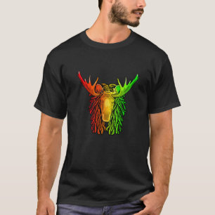 Camiseta Reggae Cool Moose Dreadlocks Rasta Dreads Rastafar